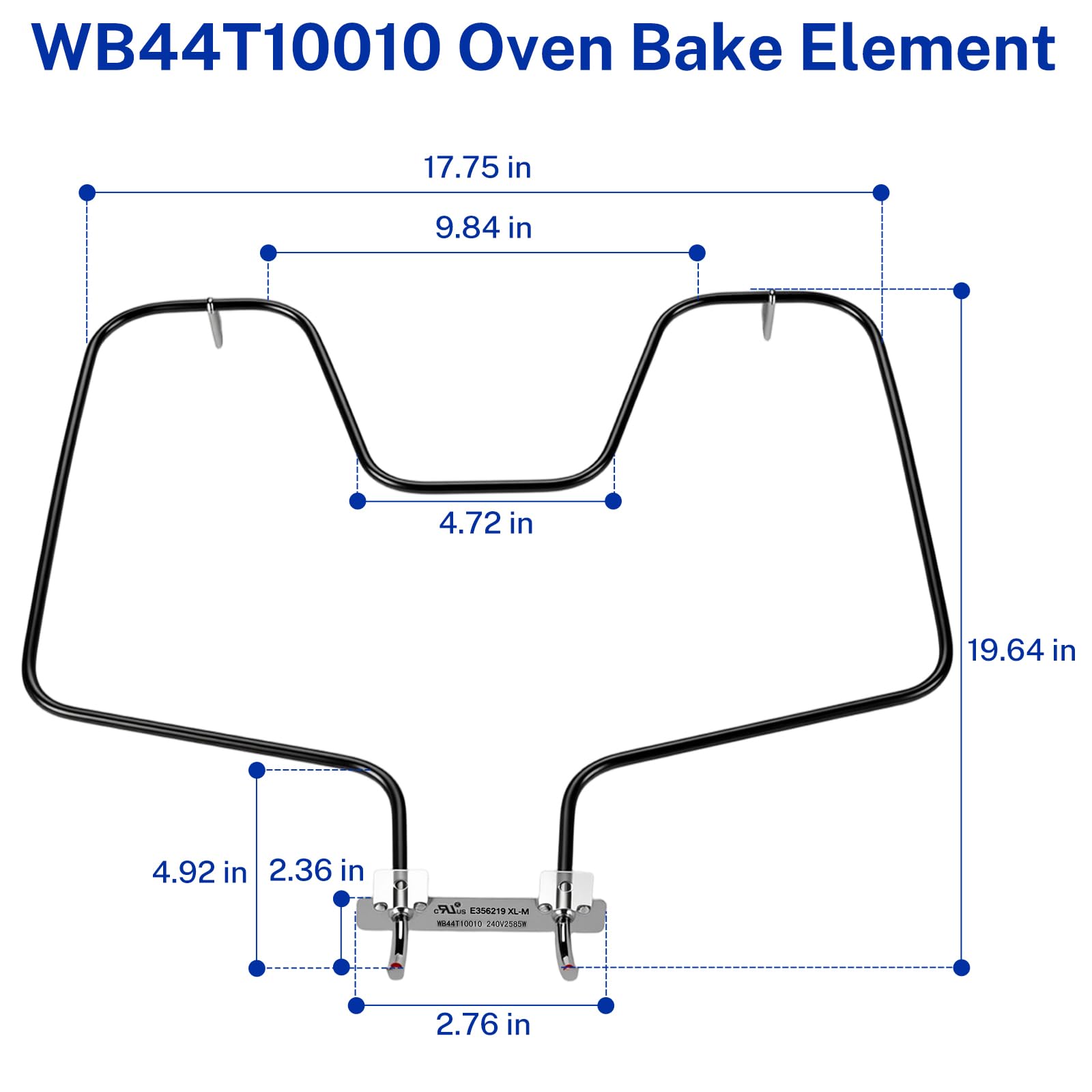 WB44T10010 - Elemento calefactor de repuesto para horno GE