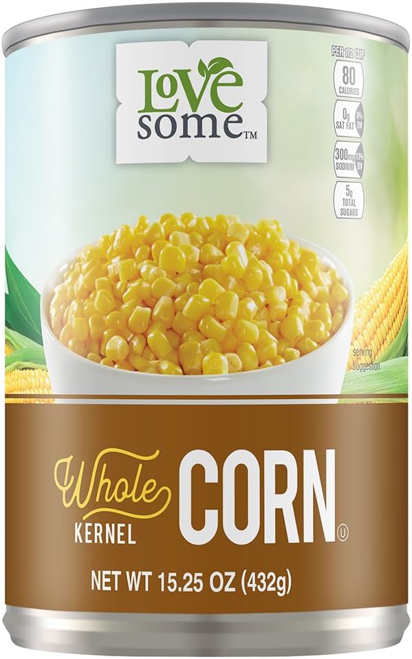 LoveSome Whole Kernel Corn, 15.25 Ounce (Pack of 24)