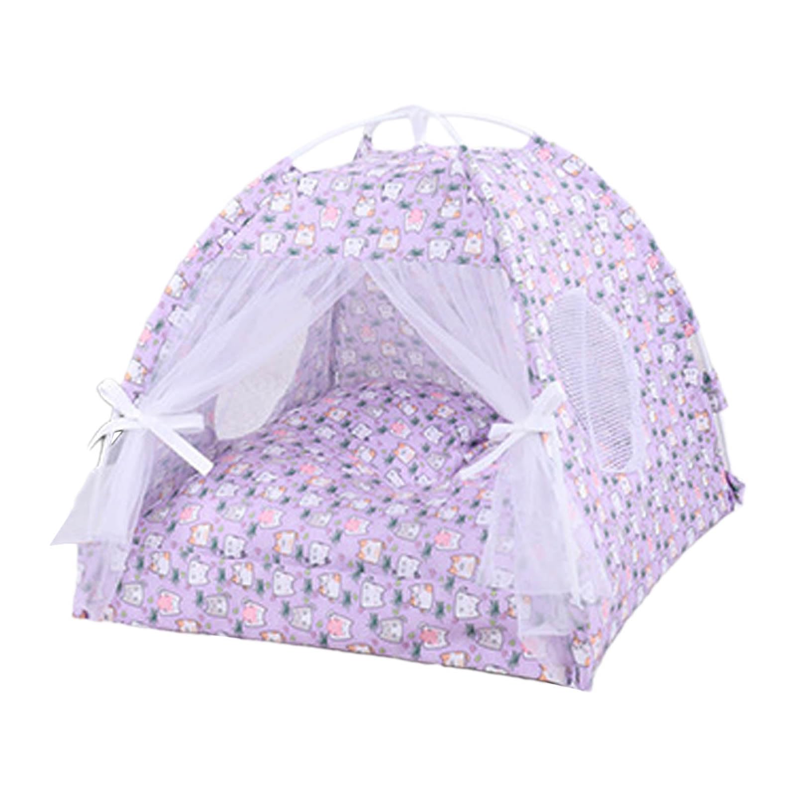 NEWFT Pet Teepee Dogs Cats Bed for Small Cats Dogs Outdoor Camping Rest Tent Portable Breathable Dogs Cats Tent Easy Carry