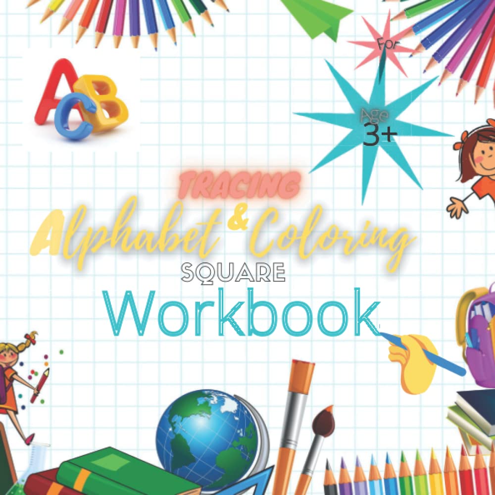 Buy TRACING Alphabet &coloringpictures SquareWORKBOOK My First