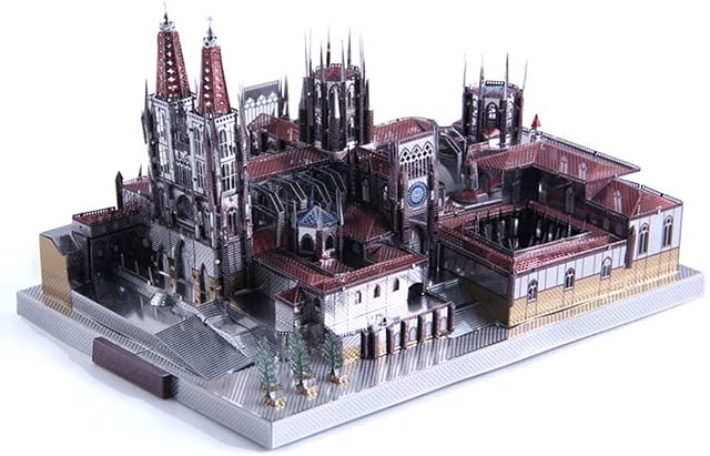 Microworld 3D Metal Puzzle, Architecture Metal Model Kits, Challenge 3D Puzzle for Adults, DIY Brain Teaser Assembly Puzzle Gift Toys for Teens (Spain Burgos Cathedral) - 229 Pcs