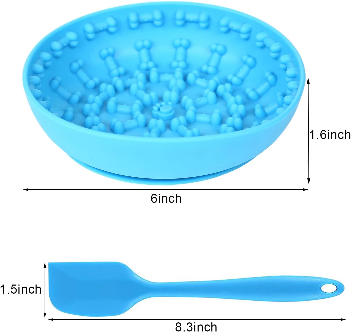 Licking Mat Per Cani In Silicone - Con Ventose, Per Snack E Igiene Dentale, Anti Ansia, Senza BPA - Foto 2