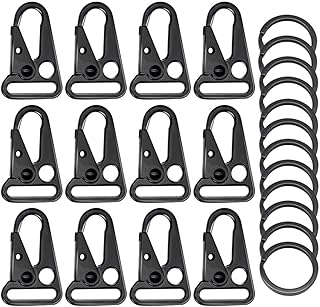 خطاف مشبك تعليق من انديبنتنت ثوز، مكون من 1 قطعة مقاس 12 بوصة، خطاف لسلسلة المفاتيح والاستخدامات الخارجية وشنطة الظهر ولأغراض التثبيت التكتيكية