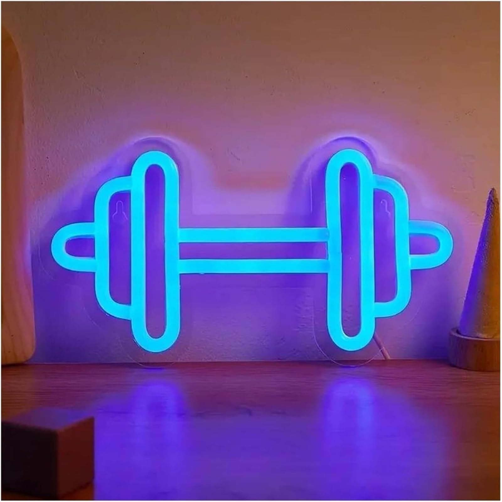 Insegna luminosa al neon Per prestito di parole per lampada al neon Palestra per insegna Bilanciere Manubrio