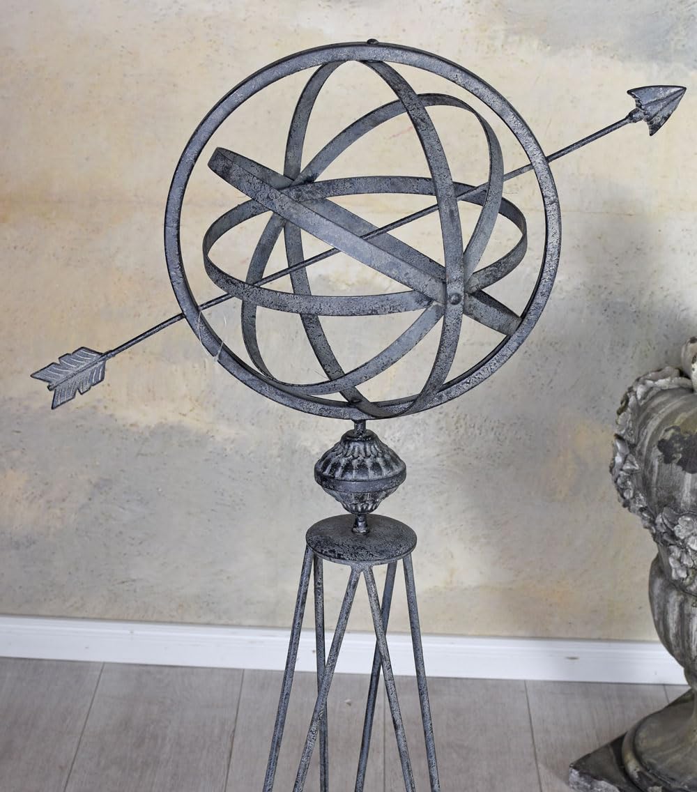 Palazzo - Reloj de sol astrológico (104 cm), diseño de jardín