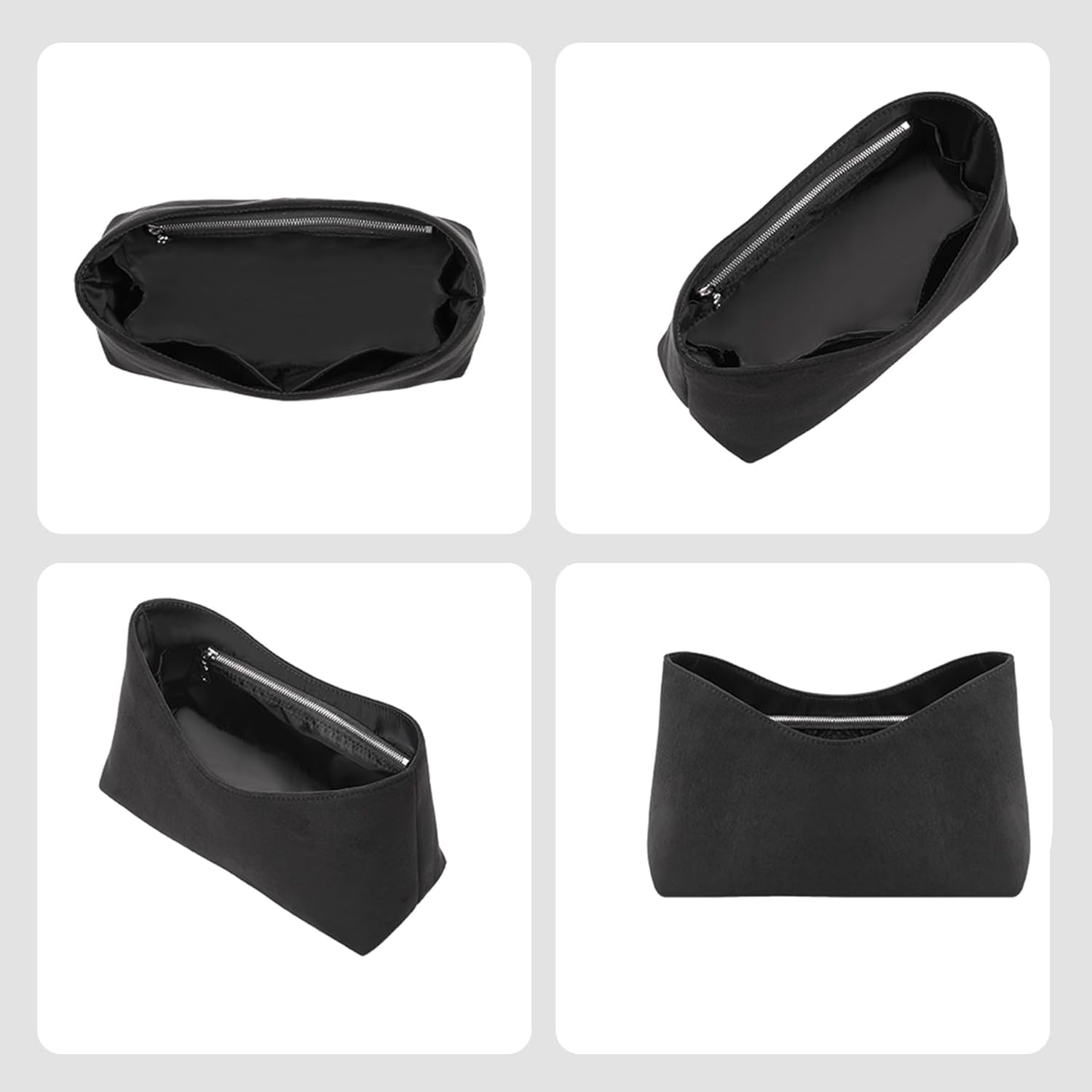 Dupontpaper Purse Organizer Insert Compatible with LV CarryAll Cargo Vibe MM Bag,Upgraded Lightweight Water-Resistant Bag Organizer Insert Shaper for Luxury Handbag Tote（Black, MM） - Image 8