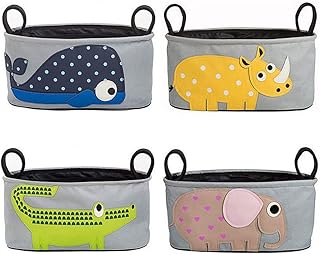 KIWILL Borsa per Passeggino, Bambino Passeggino Universale Organizzatore Borsa, Borsa per Passeggino o Carrozzina, Resistente All’acqua. Universale. (Elefante)