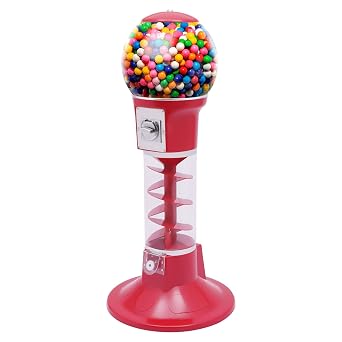 Cbhfmljd Gumball Machine Maker with Stand, 43.31" Kids Twirling Candy Machine Dispenser Machine Gumball Gum Ball Snacks with Stand Large Toy Vending Stand Machines for Retail Shops, Amusement Parks