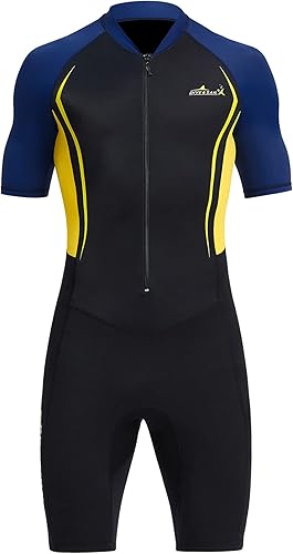 DIVE & SAIL Traje de neopreno corto de 0.059 in para adultos, para buceo, natación, surf, canoa