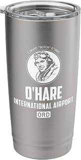 O'Hare International Airport Chicago ORD Flight # Travel Day Stainless Steel Insulated Tumbler