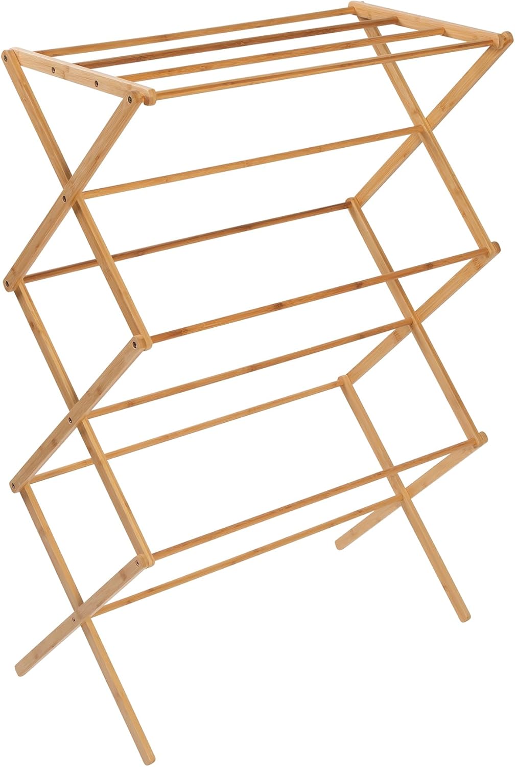 Honey-Can-Do Collapsible Bamboo Drying Rack – Sturdy