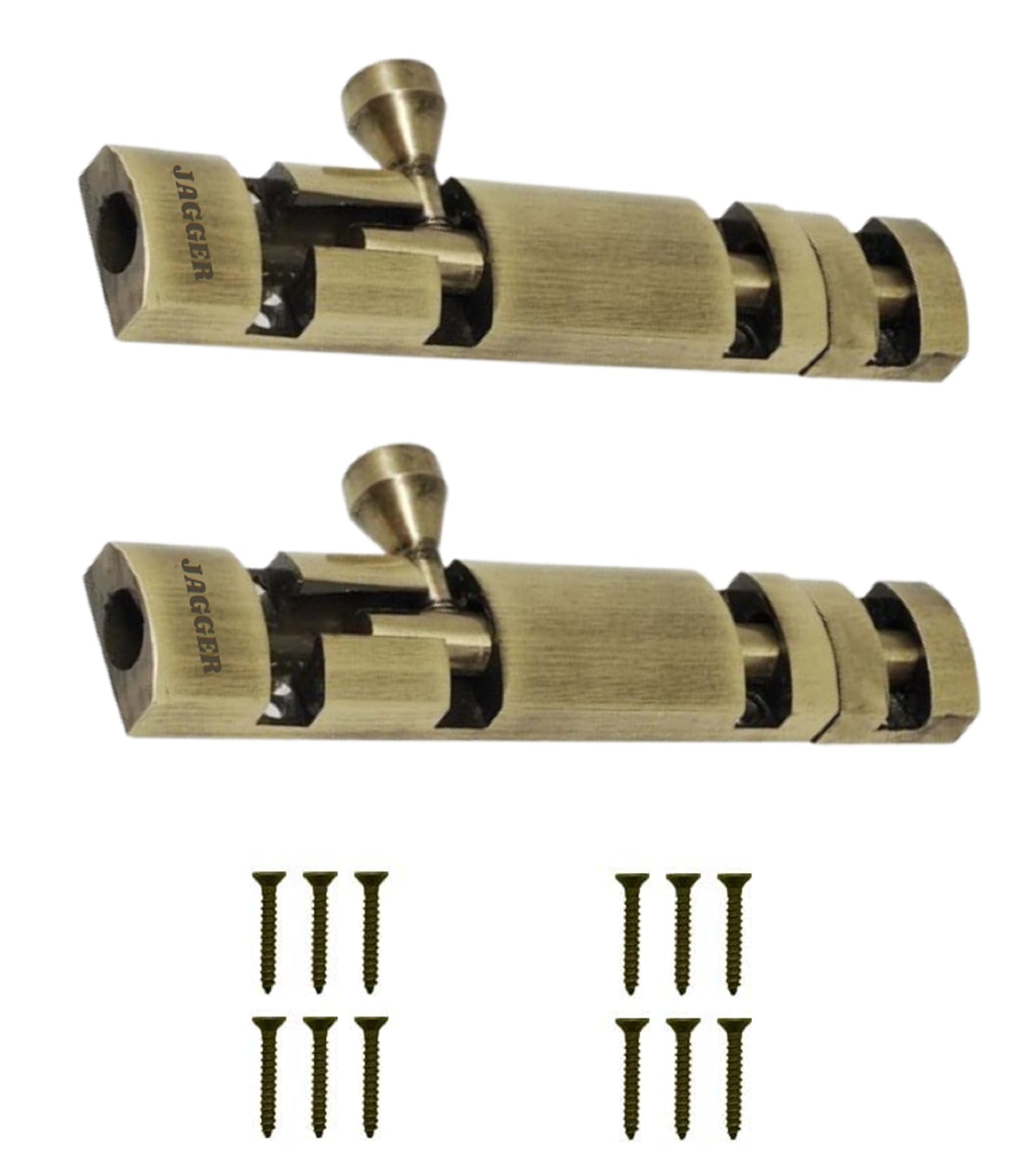 JAGGER JAG2703 Zylo Aluminium Tower Bolt/Latch For Main Door, Bathroom, Bedroom, Living Room, Tower Bolt for Home, Offices, Doors, Windows, Easy to Fit, Antique Finish (6" INCH, COMBO PACK OF 2) (B0D932JQCP) Amazon Price History, Amazon Price Tracker