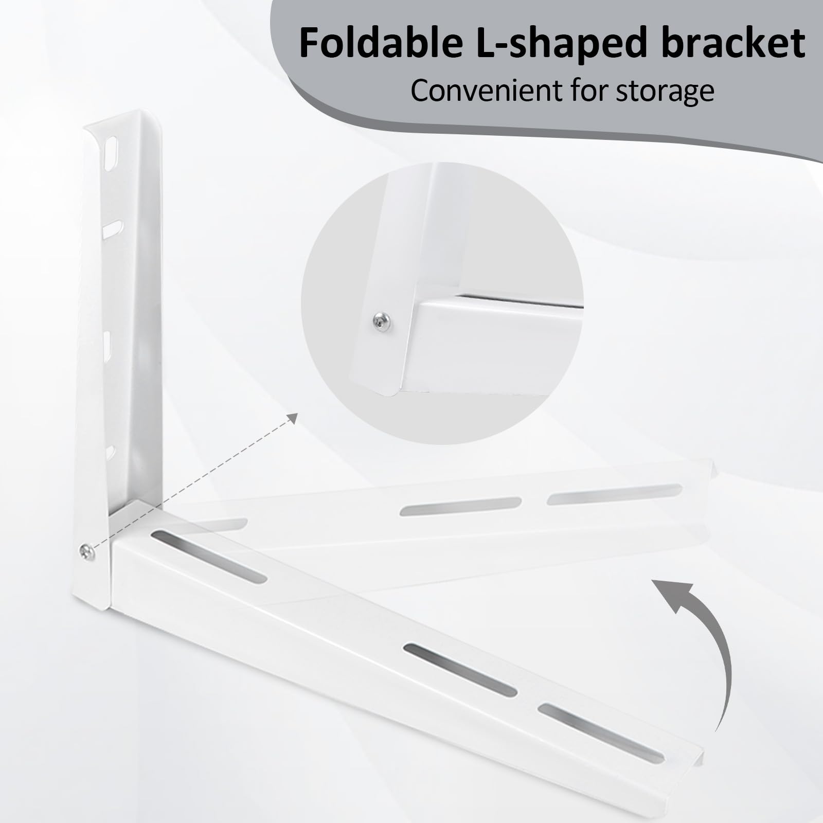CPROSP 2pcs Wandkonsole Klimaanlage Universal 450×365mm, Wandhalterung Klimaanlage Außengerät bis 150 kg Tragkraft, Verzinkter Stahl, Wandkonsole für Split Klimagerät & Wärmepumpen