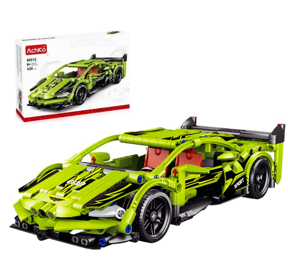 TopBau Technik Pull Back Sportwagen für Lamborghini, 439+ Teilen Rennauto Modellauto Lehrreich Spielzeuge mit…