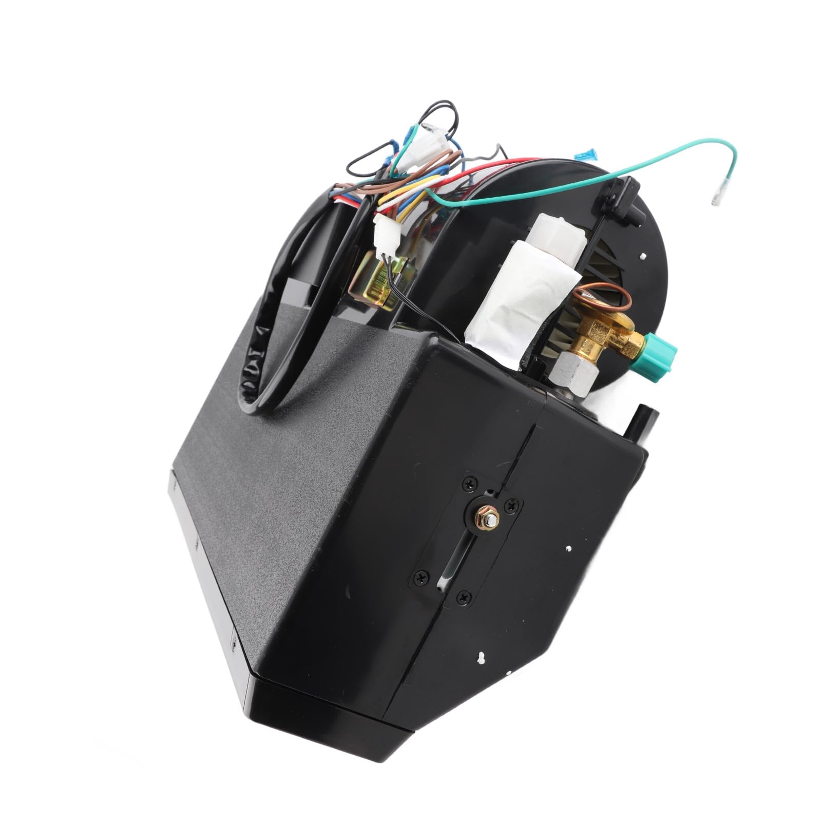 Unter AC-Verdampfer-Kit – Universelle Auto-Klimaanlage mit 3 Geschwindigkeitseinstellungen, ABS- und Kupferkonstruktion, Komplettes Kühlsystem für LKWs und Fahrzeuge ohne Werkseitige (12V 9,8A)