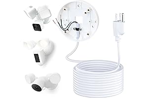 Ring Floodlight Camera Plug In Power 20Feet Cable