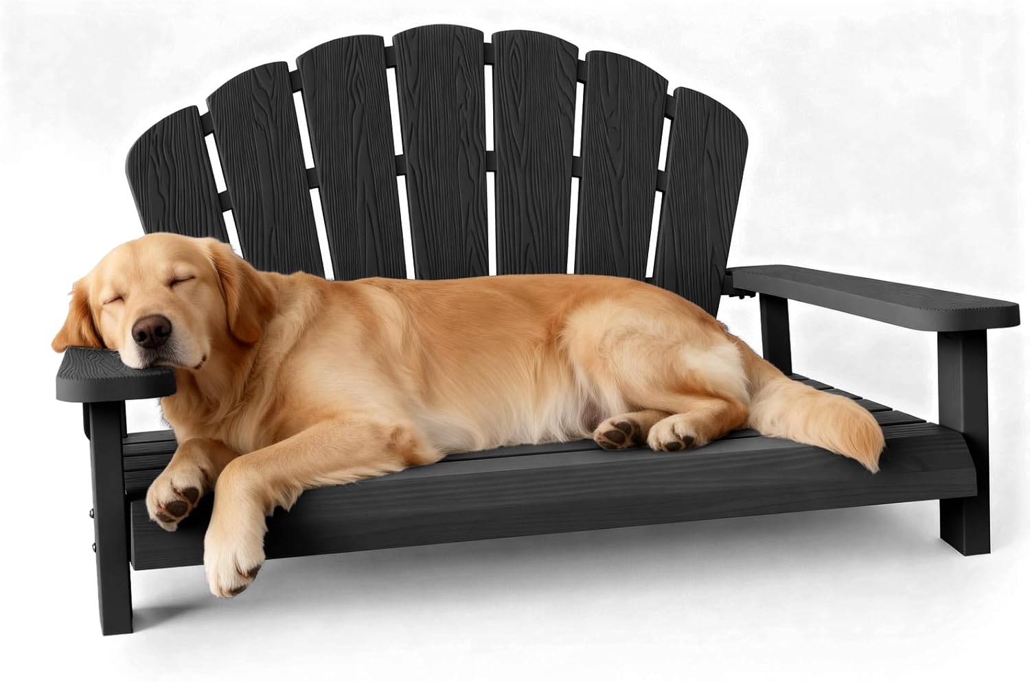 DRATO Dog Bed - Waterproof & Washable Pet Bed, Durable Resin Comfort Design, Easy to Assemble Indestructible Bed(Gray,40.24 * 30.08 * 20.04)