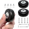 4pcs (45 x 18 mm) Replacement Wheels for Suitcase Rubber Wheels Replacement Wheels Wheel for Trolley Samsonite Hard Case Wheels with Ball Bearing Replacement Parts Repair Set