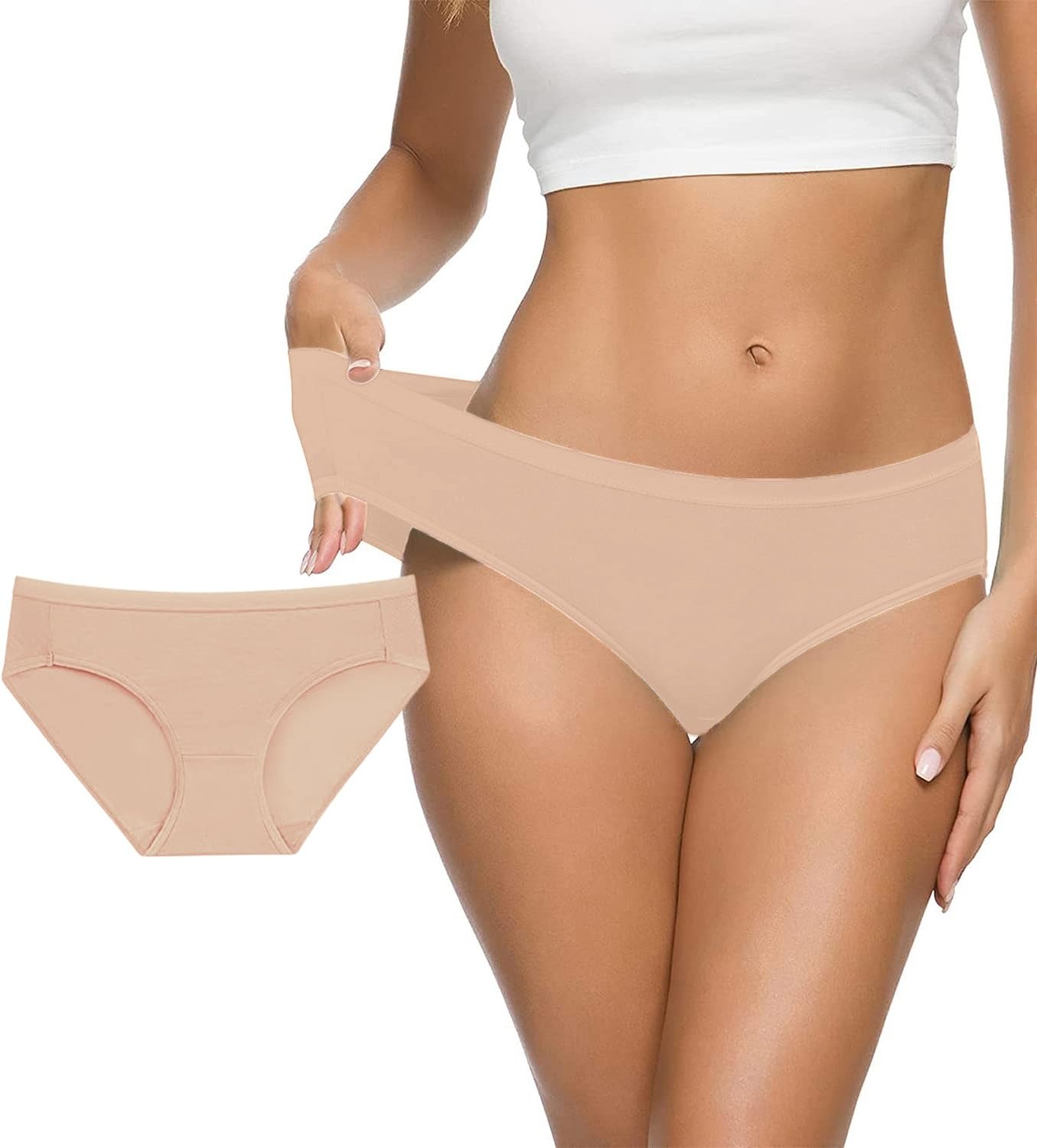Women Bikini Beige Panty Spndx Skin S-picture-52