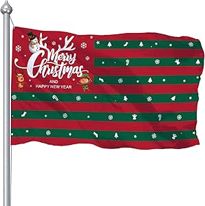 Amazon.com : Red Green Christmas Flags 3x5 Outdoor, Large Merry