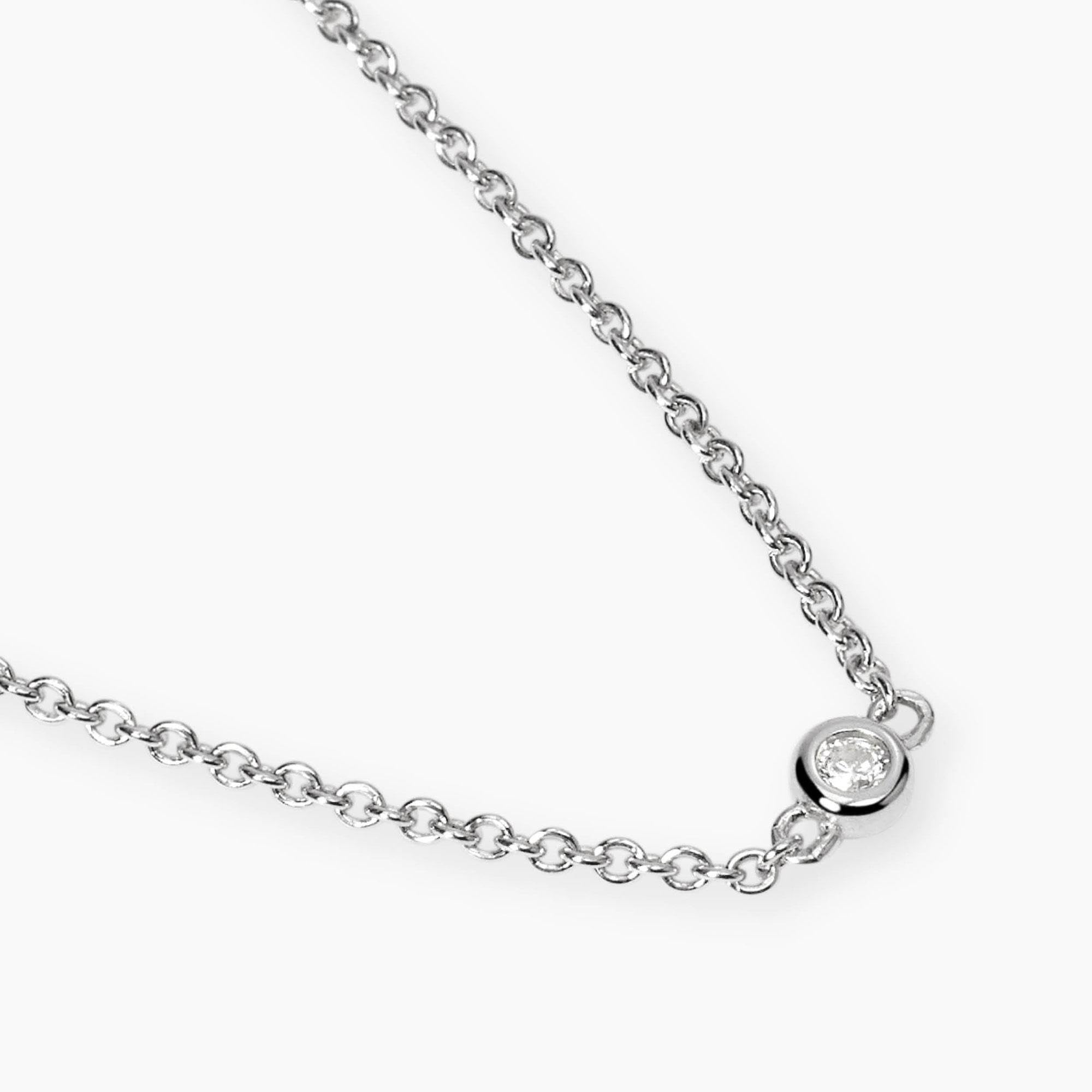 Mabina Gioielli - Girocollo con punti luce in diamante lab-grown - 553813