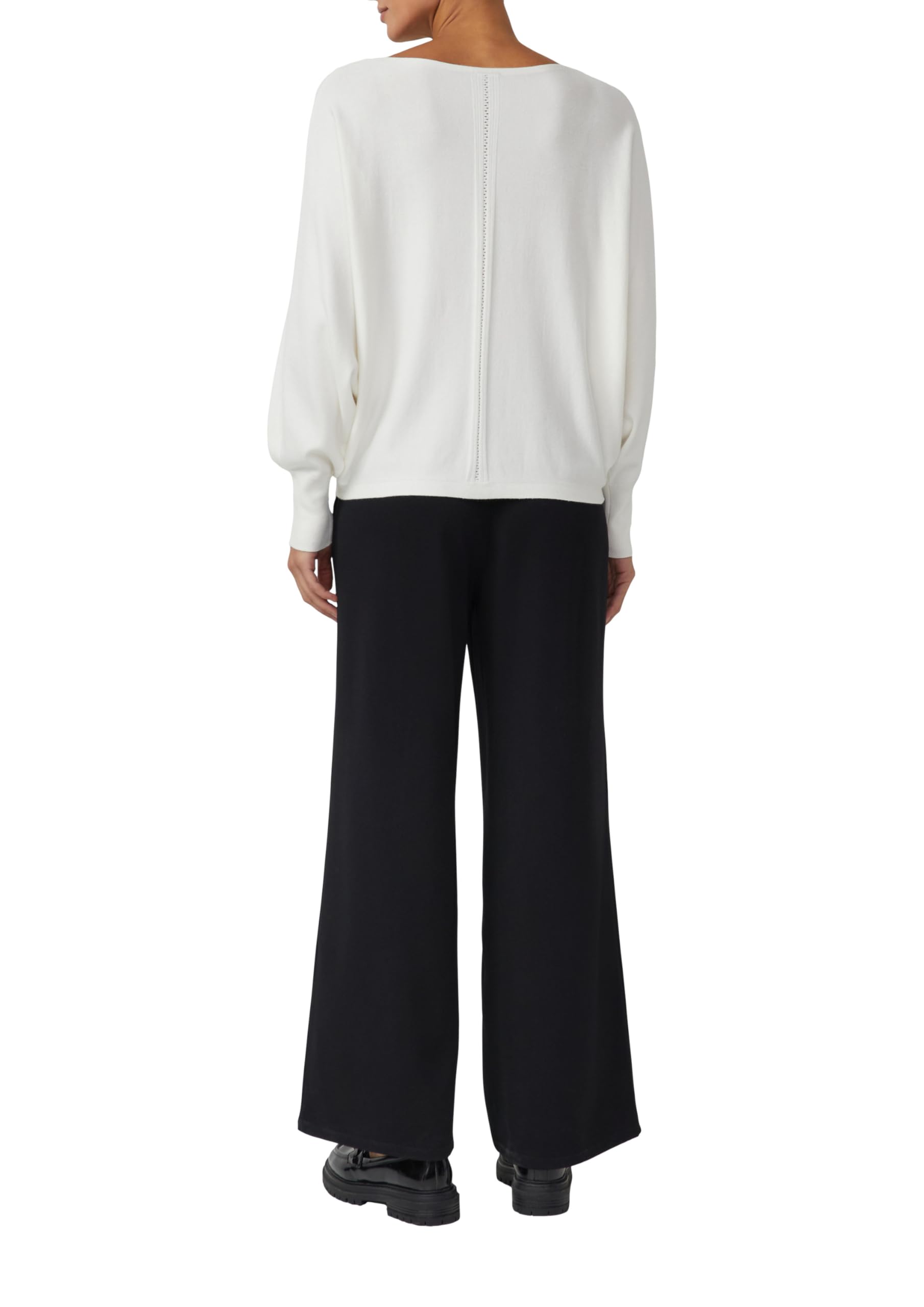 s.Oliver Black Label Damen 2172871 Pullover Langarm mit Ajour-Details