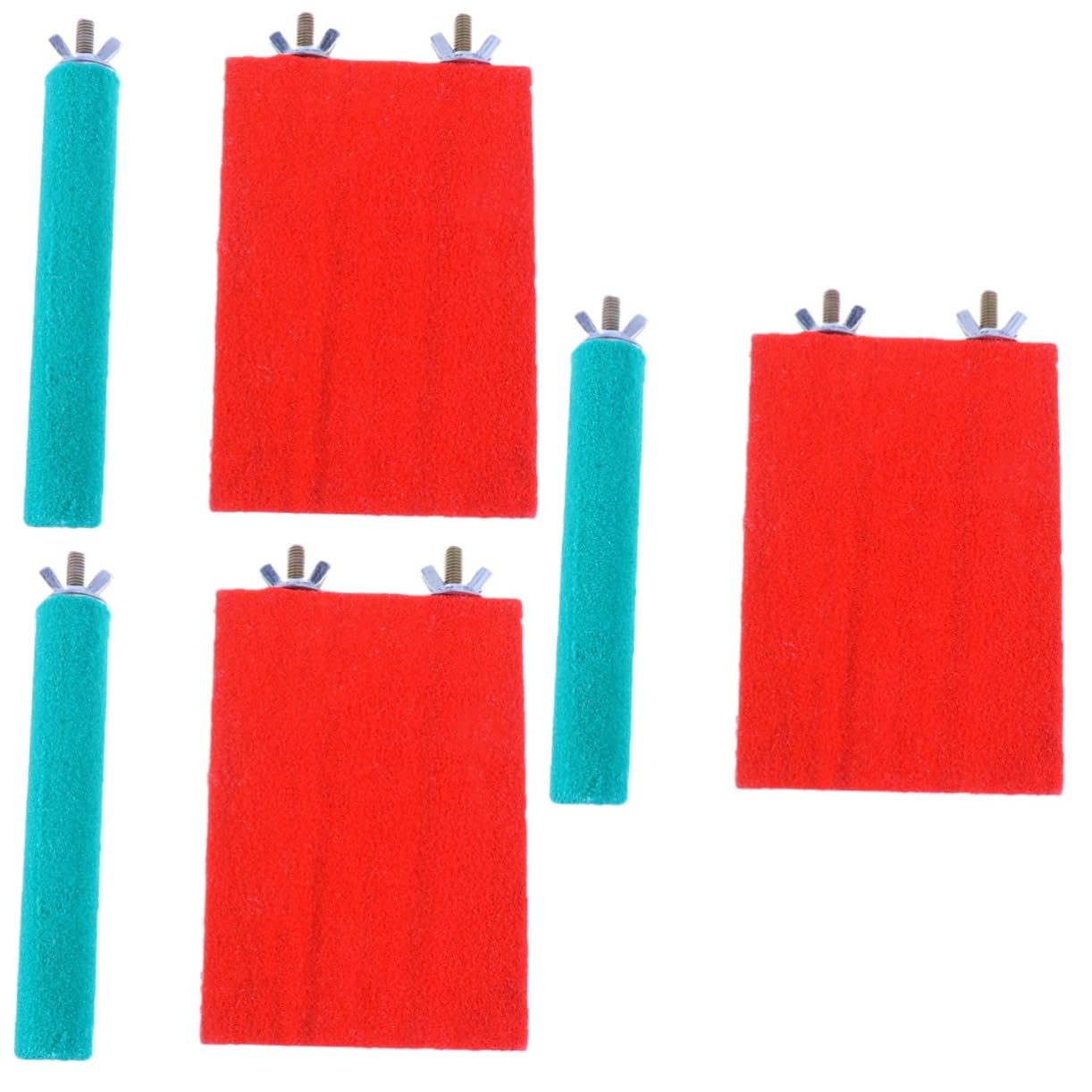 POPETPOP 3sets Per Per Manto e Barre Per La Rettifica Unghie Per Pappagalli e Piccole Creature Accessori Per Colore Casual