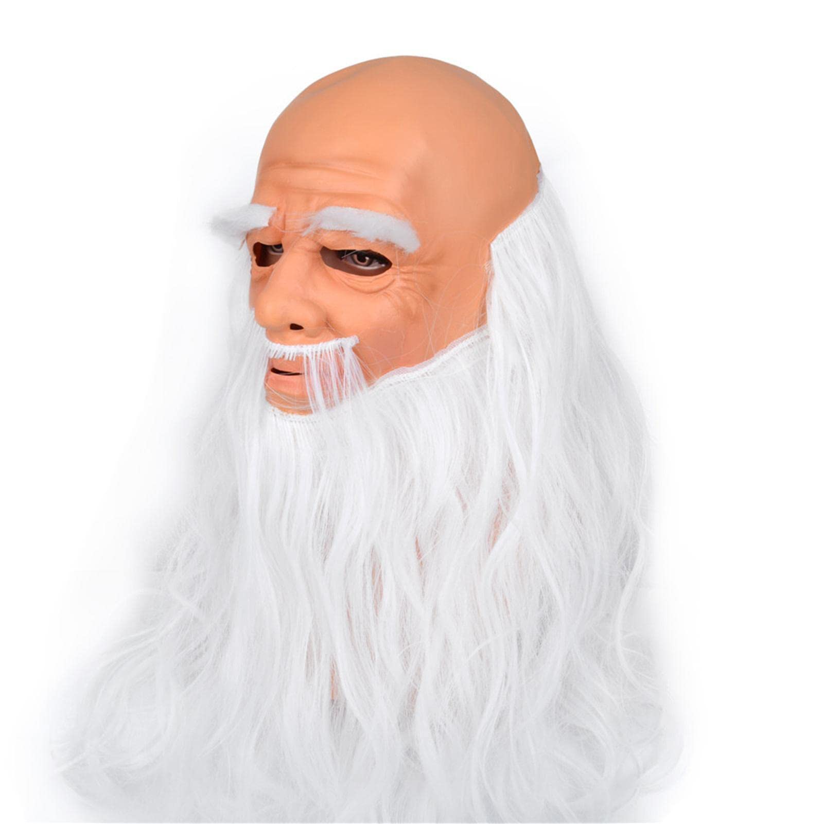 Maska ?wi?tego Miko?aja | Realistyczna maska ?wi?tego Miko?aja | Santa Face Masque, Overhead Masque Przyjazny dla skóry Bo?e Narodzenie Kostium Rekwizyty Masquerade Fancy Dress Miake