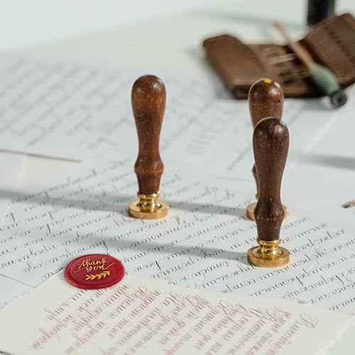 Miniatura 7 de Sello de cera de agradecimiento para sellar hojas, sello de cera para invitaciones de boda, fiesta, tarjetas de agradecimiento, envoltura de regalo
