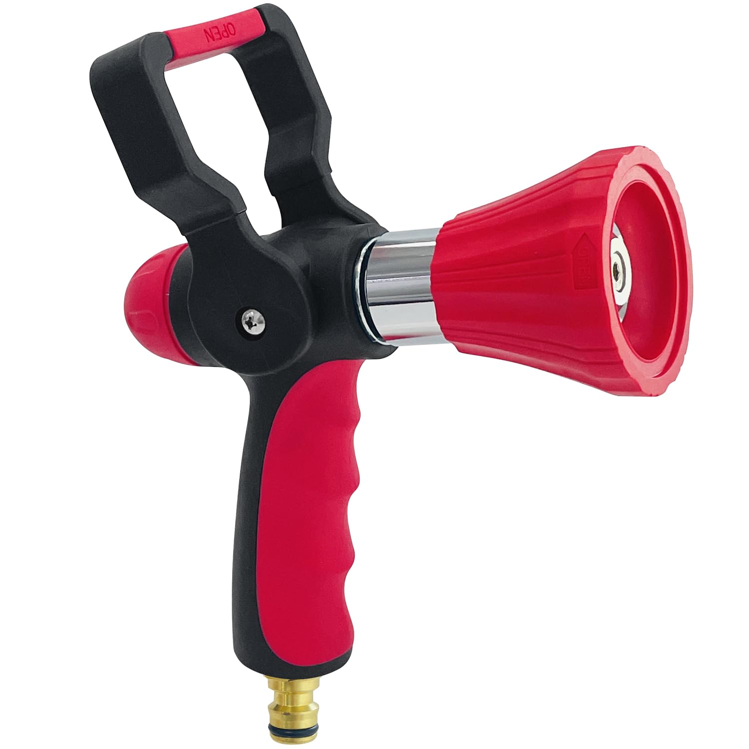 Amazon | Socpuro 高圧 散水ノズル レバー式 金属ボディー 頑丈 流量