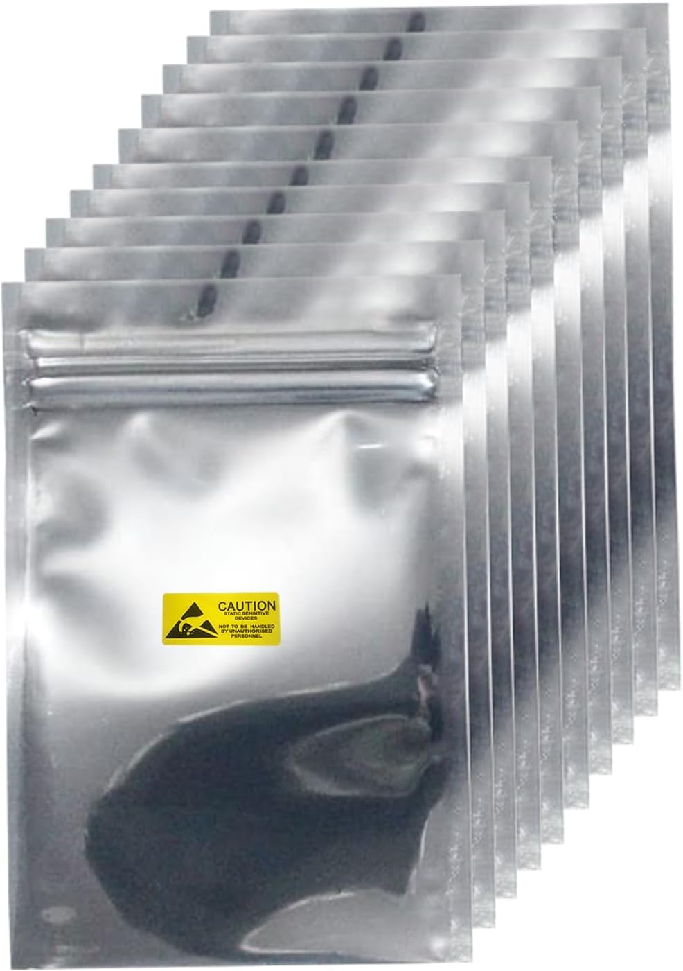 Antistatic Bags, 100pcs Resealable ESD Bags 3.2x4.7inches with Labels for GPU Hard Drive SSD HDD and Electronic Device (Ziplock-3.2X4.7-100pc)