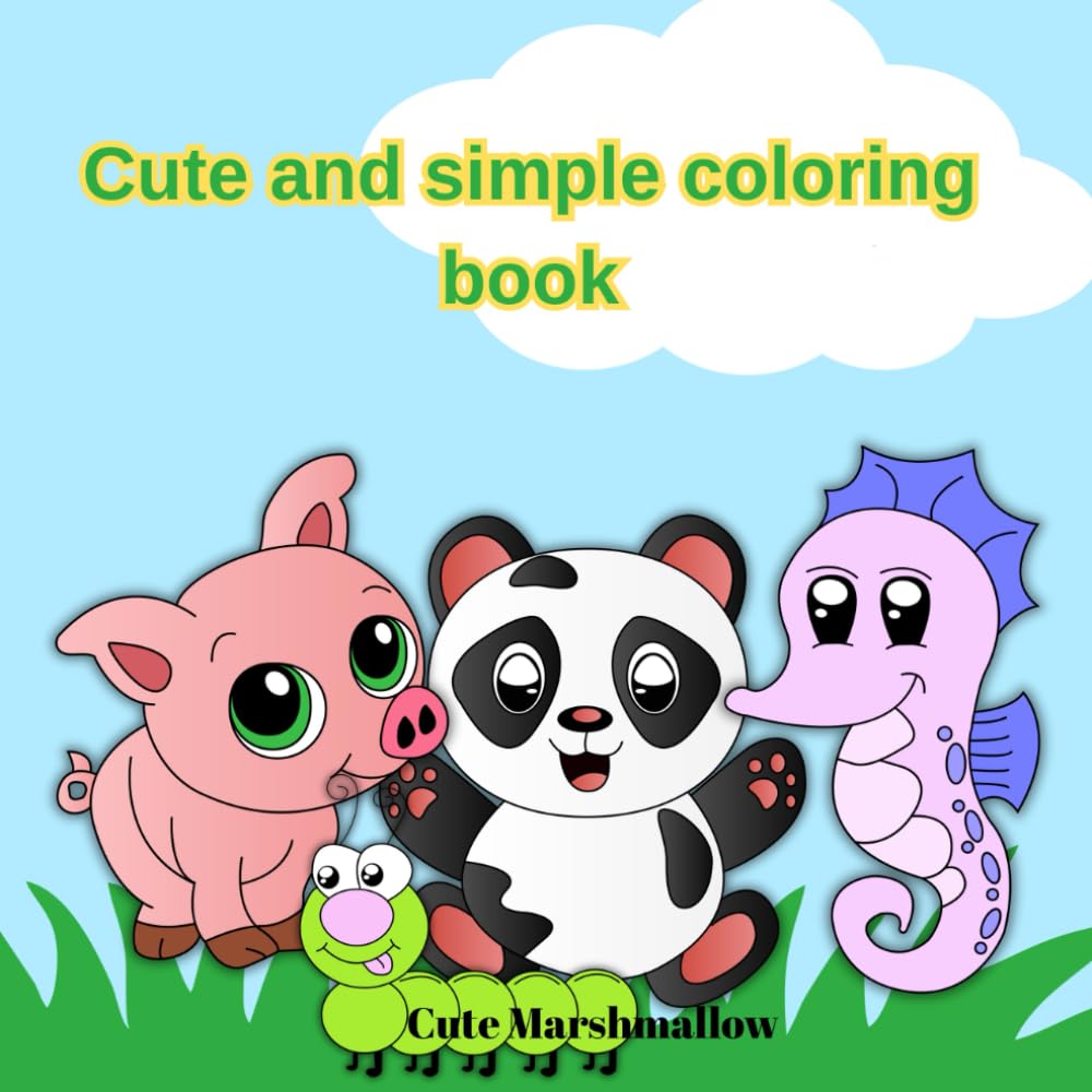 Cute and simple coloring book