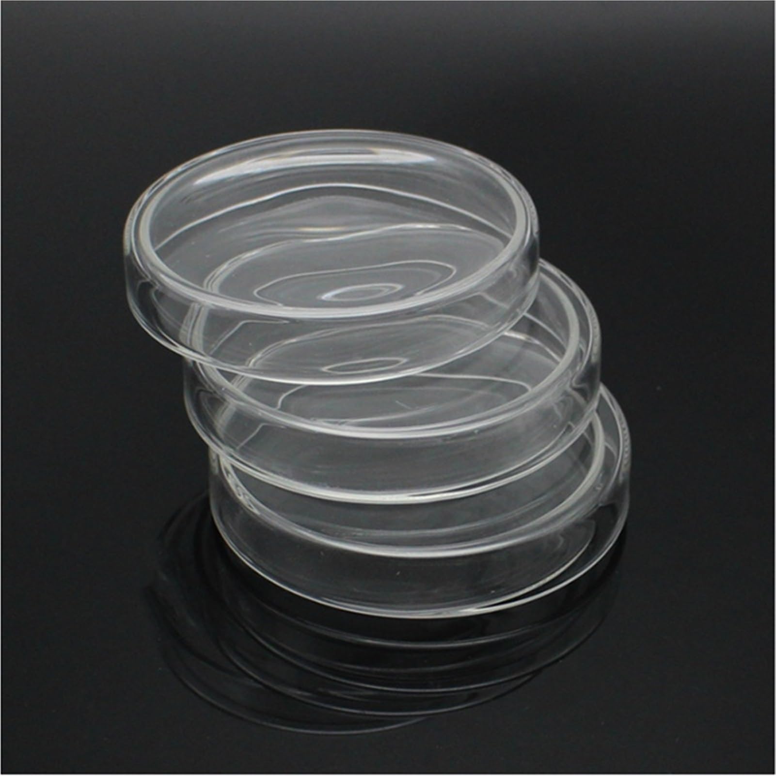 Piastra for Coltura Petri in Vetro borosilicato for lievito batterico da Laboratorio 60/75/90/100/120mm con coperchi(120mm 4pcs) | 120mm 4pcs