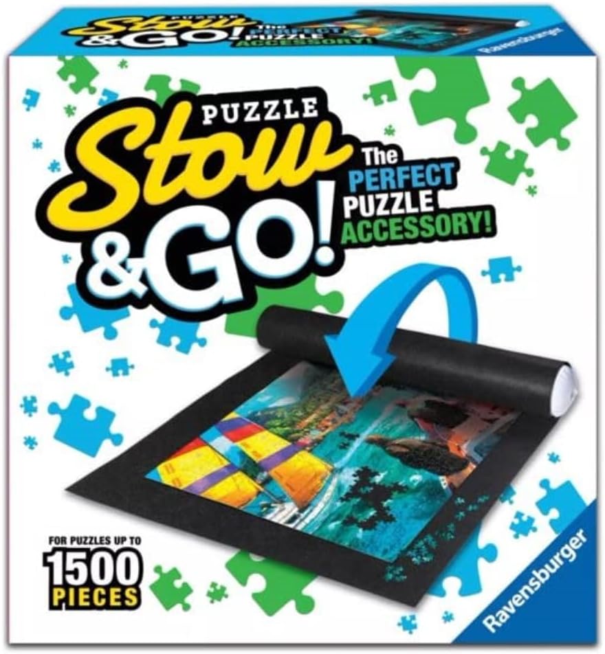 Ravensburger Stow & Go Tapis De Rangement Puzzle – Sac 1000 Pièces, Couvercle Transparent, Transport Facile