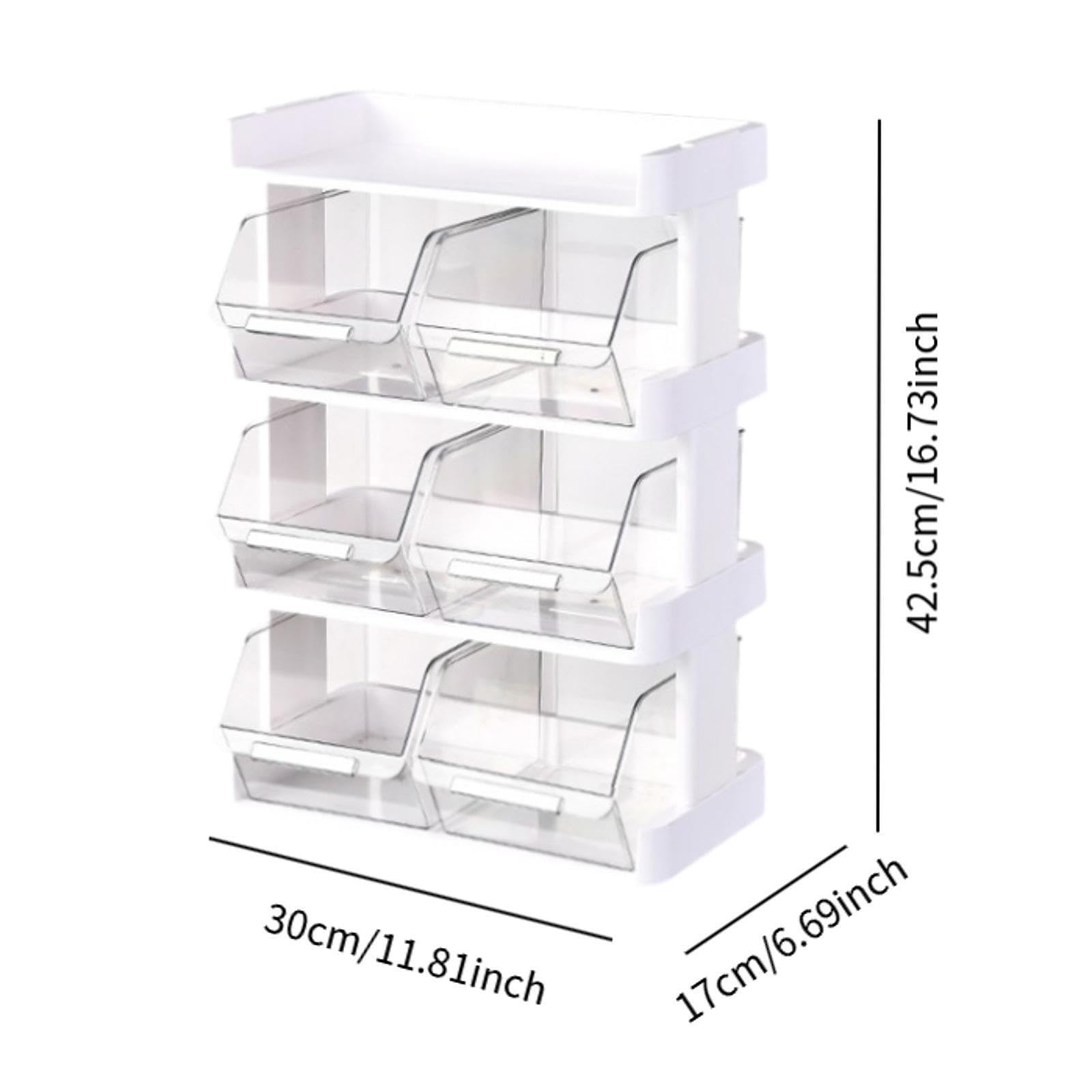 Boîte de rangement pour thé avec séparateurs, organisateur de sachets thé pour bureau, armoire chambre, 4 niveaux