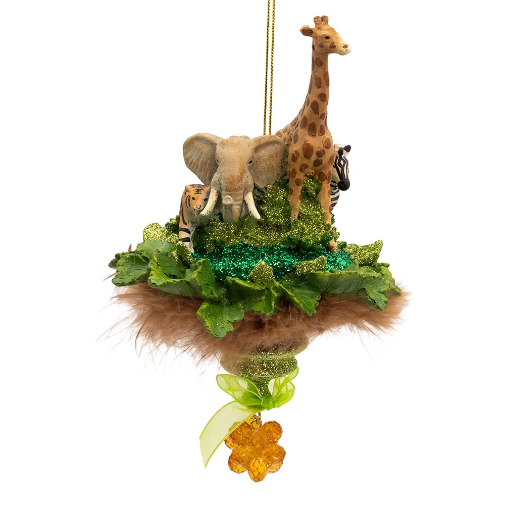 Idée cadeau Animaux de la Jungle Holly Hats Kurt Adler 19 cm pour collectionneur