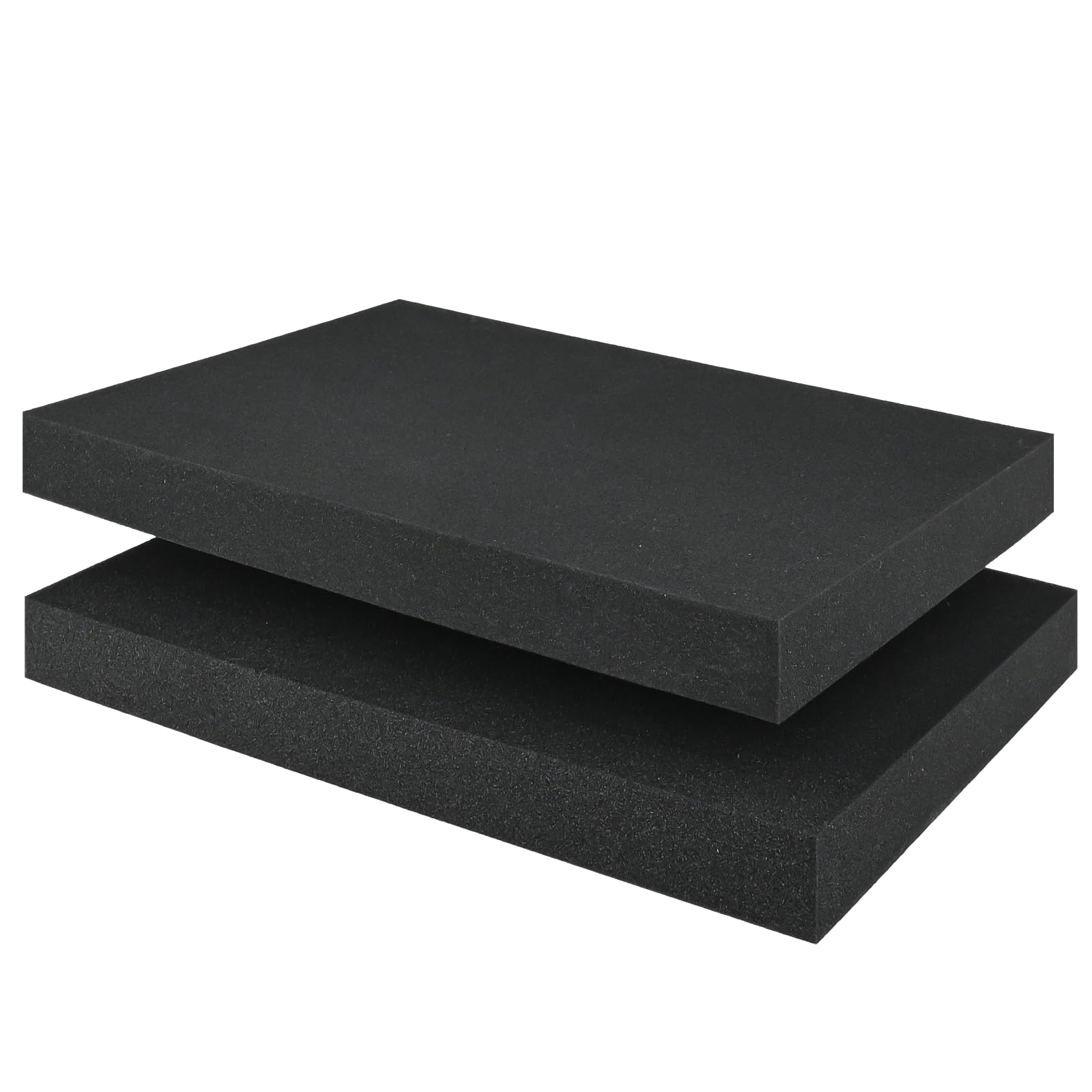 TAIANJI 2 Pcs Pre-Cut Polyurethane Foam Sheet, Tool Box Pluck Foam 40 x 30 x 4cm Foam Inserts Foamboard for Tool Organisation, Camera Cases, Game, Glass Padding, DIY