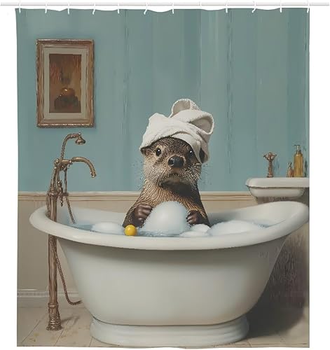 Miniatura 5 de Cortina de ducha de Acción de Gracias, hojas de calabazas de otoño, peso ligero, duradero, liso, forro de cortina de baño, decoración de otoño