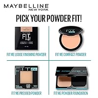 Vista 61 de MAYBELLINE Fit Me - Polvo fijador y polvo de maquillaje facial prensado que minimiza los poros y es mate, color marfil clásico, 1 unidad