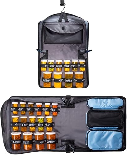 Miniatura 6 de Med Manager Organizador de medicamentos y carpeta médica portátil, capacidad para (15) botellas de píldoras, (11) botellas de tamaño estándar y (4)