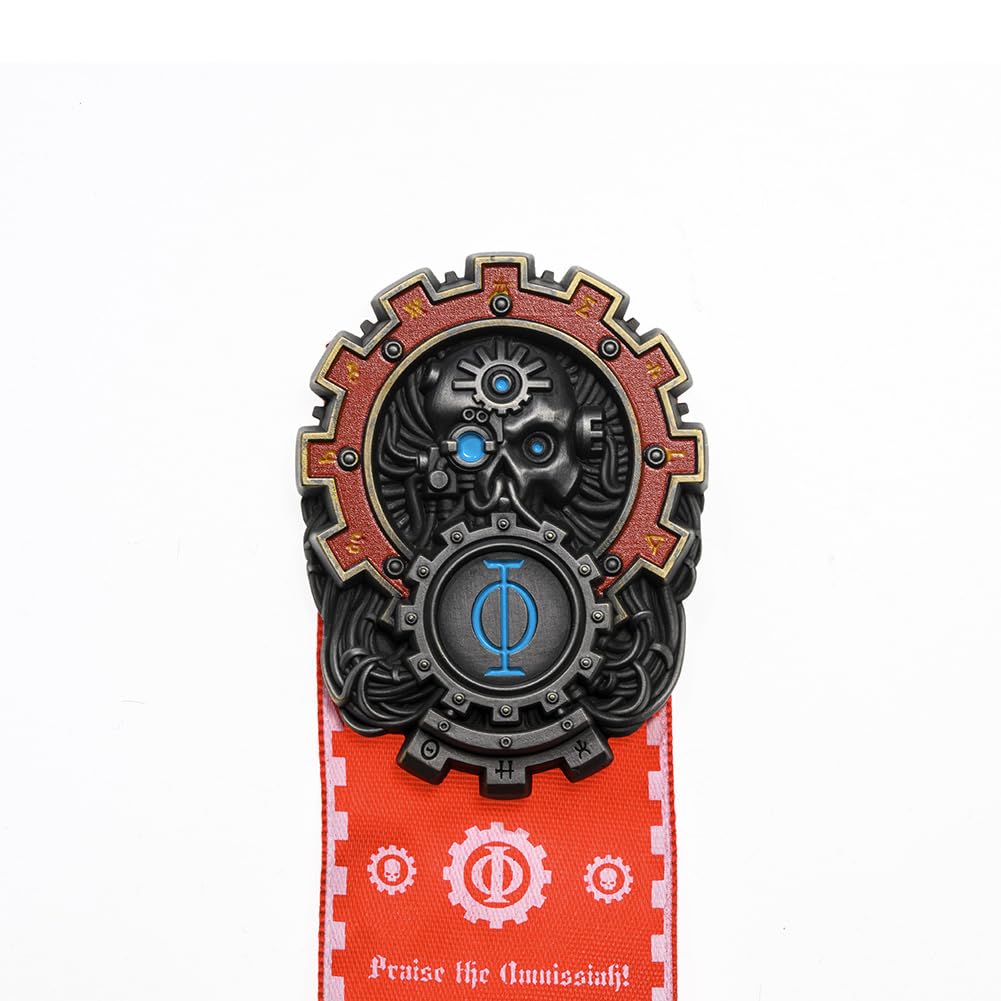 Starforged Seal of Omnissiah Machine God Deus Mechanicus męska broszka plecak akcesoria odzież rozmiar M cynk bez kamienia szlachetnego