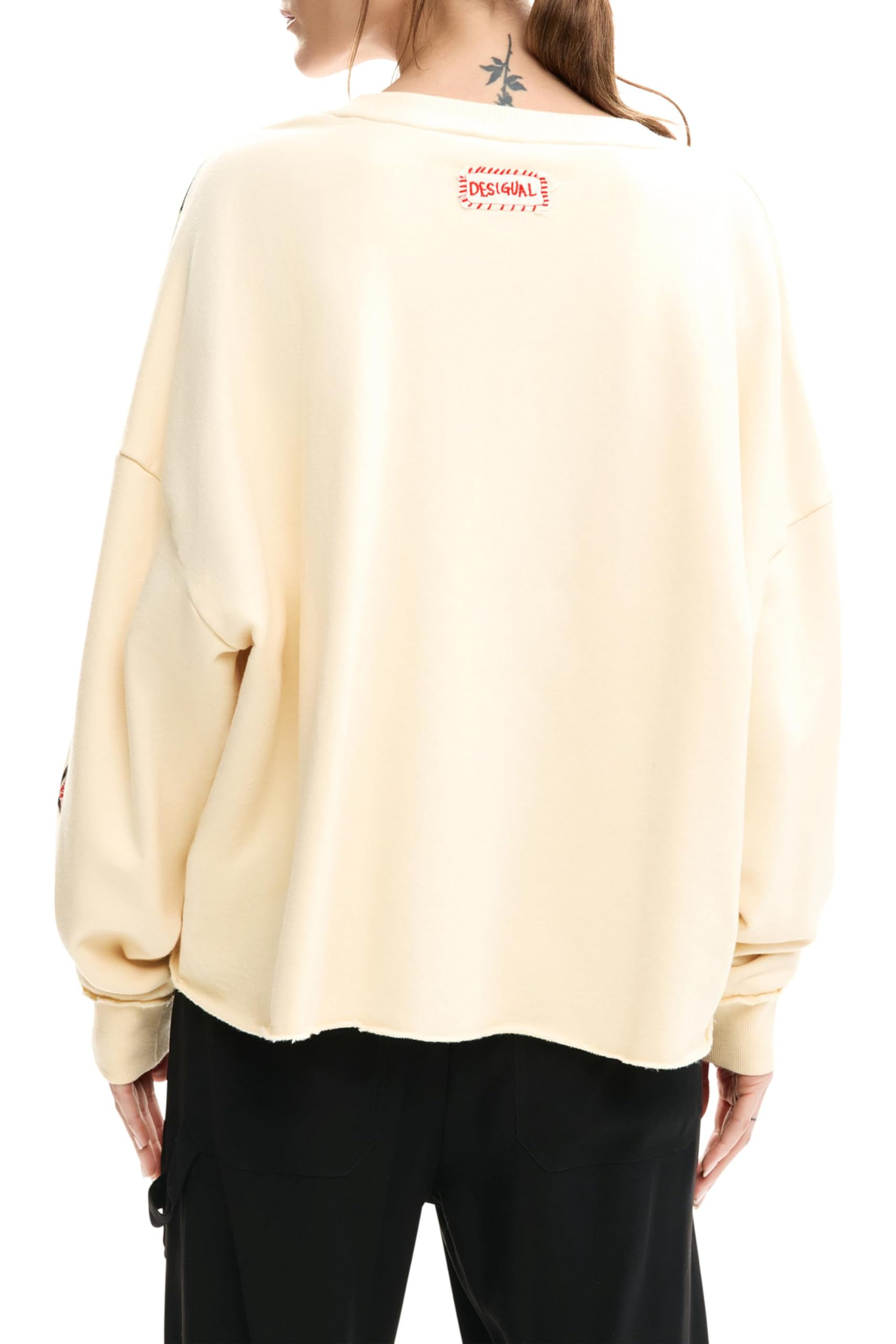 Desigual Sudadera de la colección Mujer, Gris, L