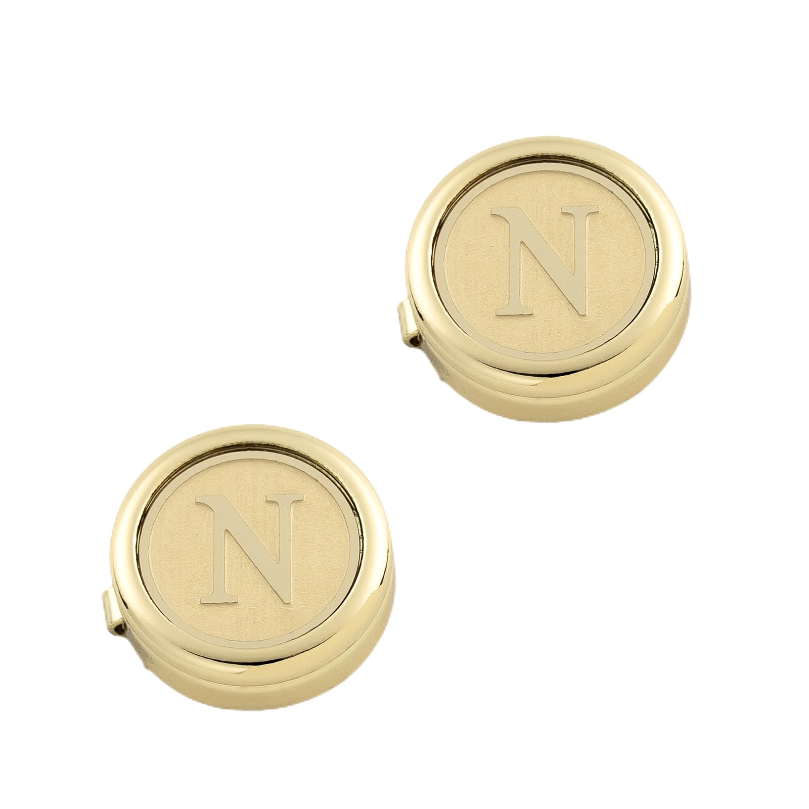 UUIOUOIUUbutton cover Letters A-Z shirt button covers tuxedos button covers for men Can be used for tuxedos shirts, business or formal occasions to attend jewelry accessories