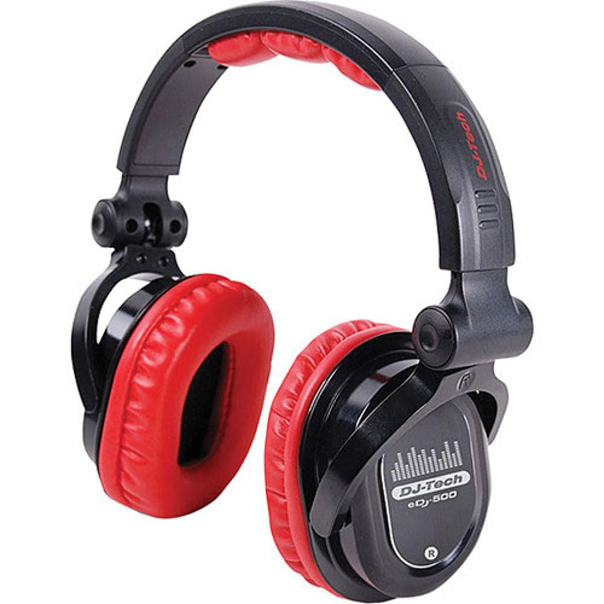DJTECH EDJ500RED Professional DJ Headphones
