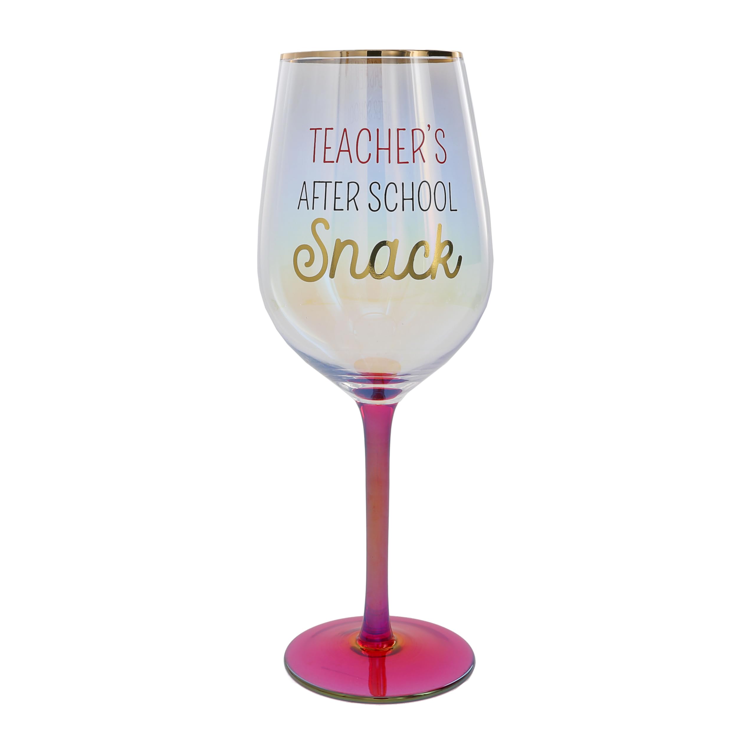 Pavilion - Snack para después de la escuela, copa de vino con tallo de 16 onzas, regalo de estudiantes y niños