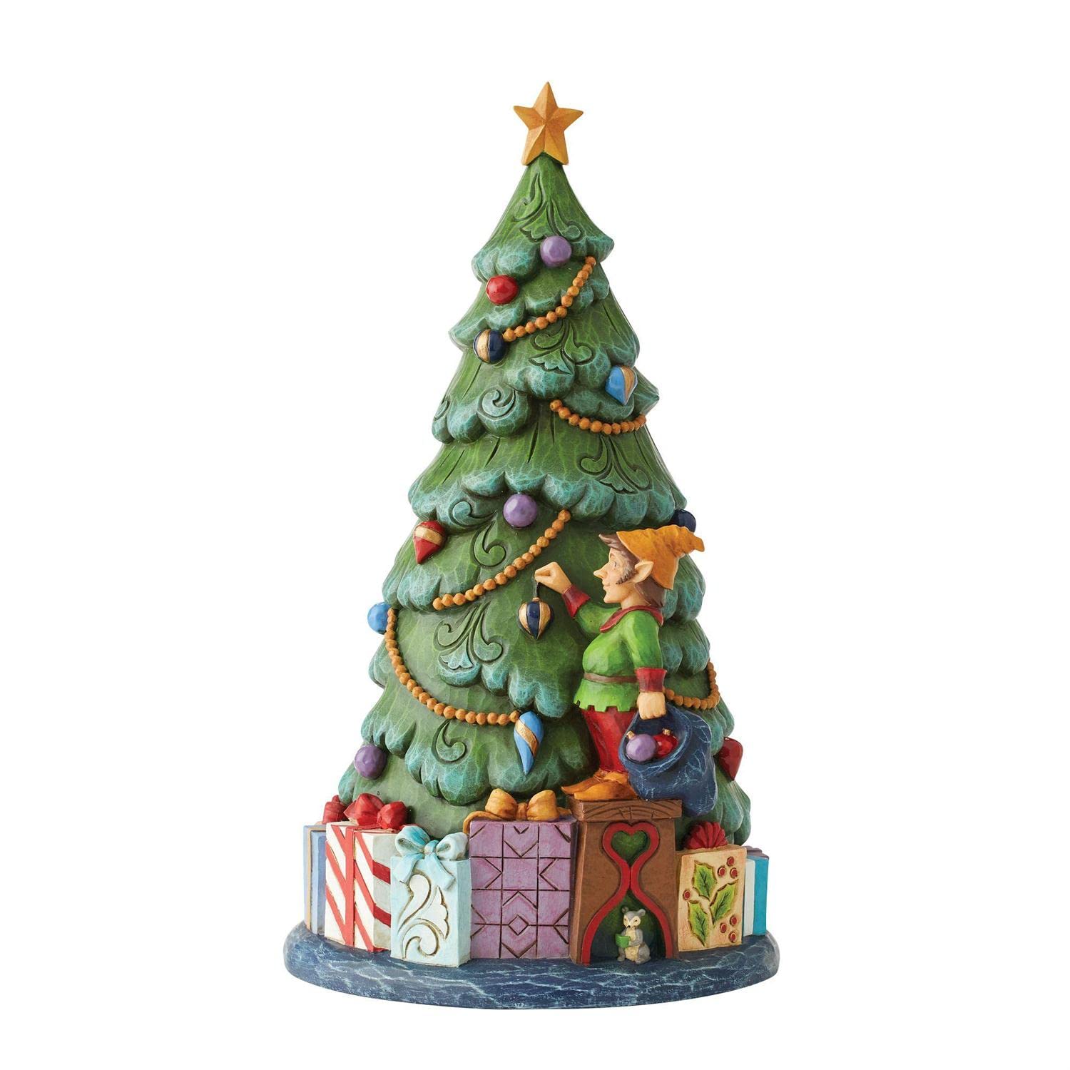 Amazon.com: Enesco Jim Shore Santa in Tree Lighted Rotator