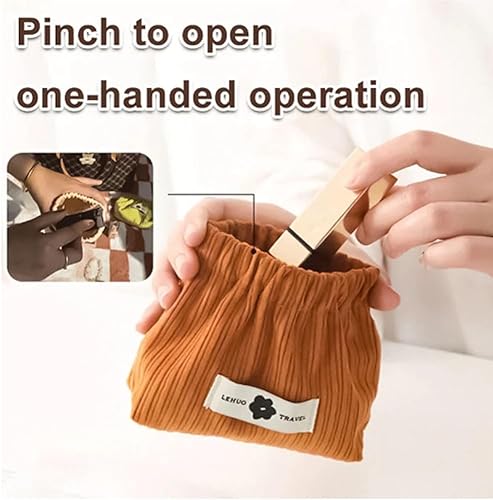 Miniatura 6 de Organizador elástico de pana para el cabello, organizador de pana, bolsa de pana para lápiz labial, bolsa de almacenamiento elástica de pana, bolsa