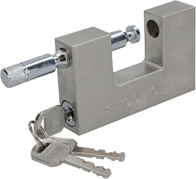 Padlock Steel Security Shutter Lock Container Door 100mm Rotating Shackle TE722