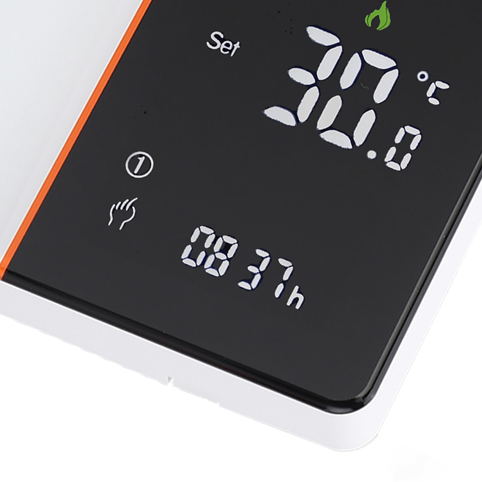 Jeffergarden Termostato Regolatore Intelligente della Temperatura per Riscaldamento a Pavimento, Schermo LCD Touch Control Display Digitale per la Casa 5+1+1 Timer Programmabile, Schermo LCD