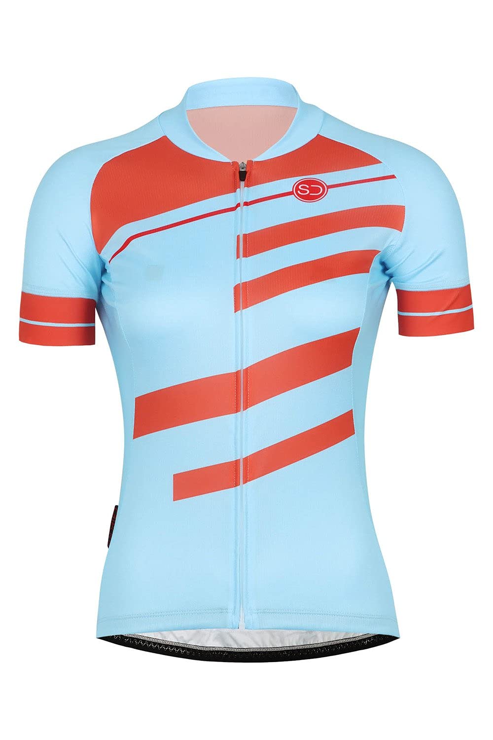 Sundried Women's Blue Short Sleeve Retro Cycle Jersey Road Bike Cycling Top Mountain Bike Shirt (, Xxl)